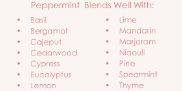 Peppermint Blends Well With...