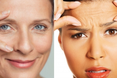 Facial movements cause wrinkles.
