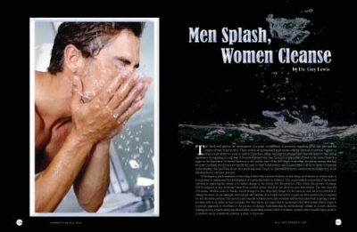 Men Splash, Women Cleanse