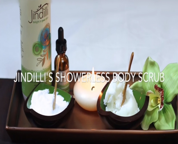 Video: Jindilli Showerless Body Scrub Treatment