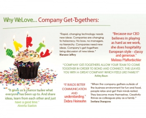 Why We Love... Company Get-Togethers: