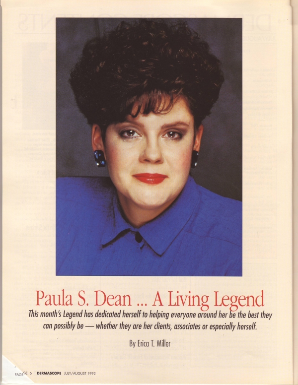 Paula S. Dean - A Legend in Aesthetics