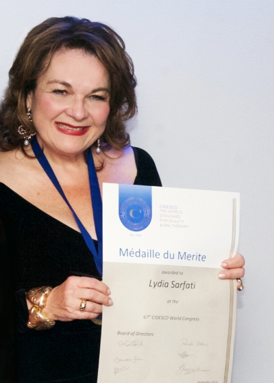 Lydia Sarfati Honored with the Prestigious CIDESCO Médaille du Mérite Awa...