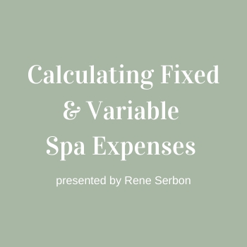 Calculating Fixed and Variable Spa Expenses