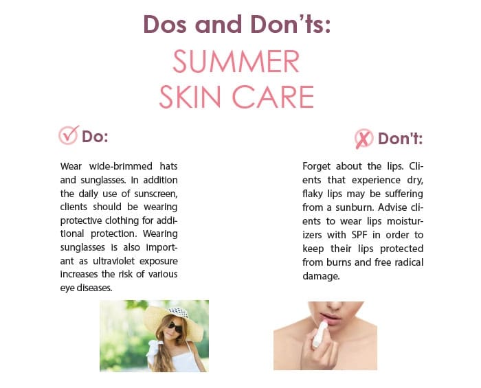 Dos and Don’ts: Summer Skin Care